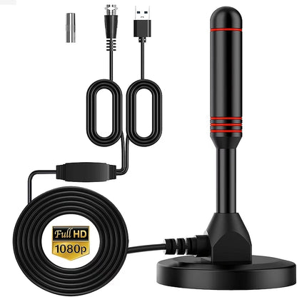 Antena Digital HD para Interiores con Amplificador de Señal