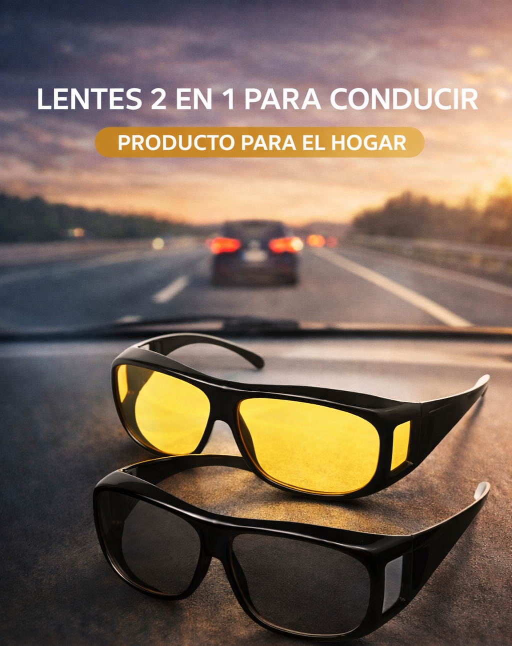 🚗 LENTES 2 EN 1 PARA CONDUCIR
