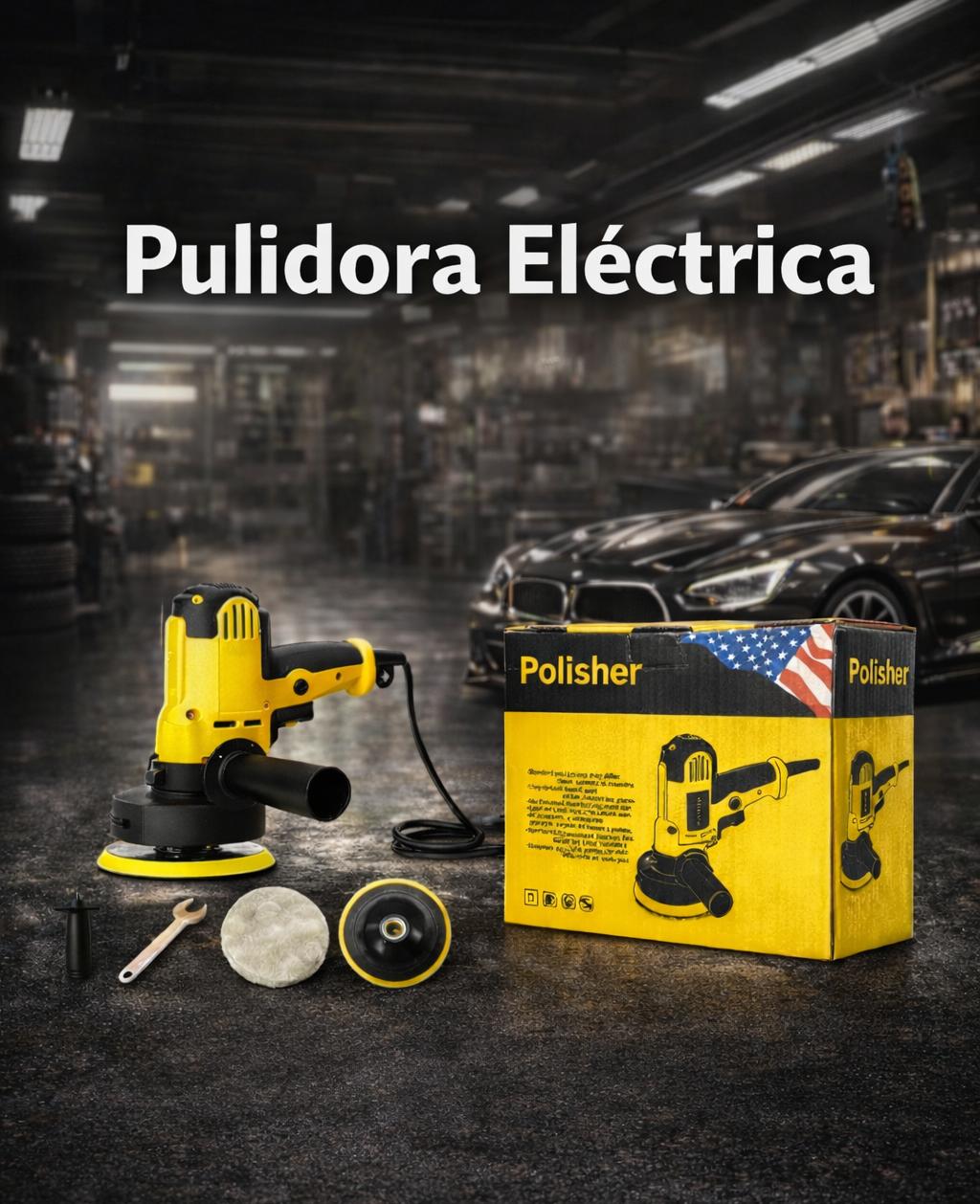 🚗 PULIDORA ELÉCTRICA PROFESIONAL + CERA LÍQUIDA DE REGALO ✨